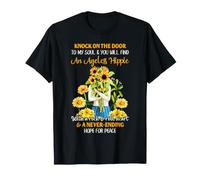 Hippie Ageless Soul Girasol Peace Rock Heart Vibe Camiseta