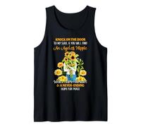 Hippie Ageless Soul Girasol Peace Rock Heart Vibe Camiseta sin Mangas