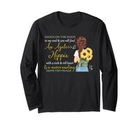 Hippie Ageless Soul Girasol Peace Rock Heart Vibe Manga Larga