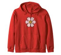 Hippie Daisy Flower Vintage Efecto Gráfico Sudadera con Capucha