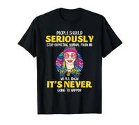 Hippie Deja de Esperar lo Normal de mí, Divertida Cita de Paz Camiseta