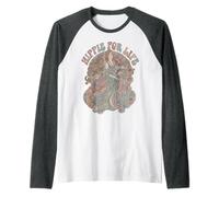 Hippie for Life - Camiseta Retro Boho Vintage Peace Love 60s Camiseta Manga Raglan