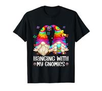 Hippie GNOME For Summer Vacation For Hanging with My Gnomies Camiseta gráfica económica