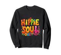 HIPPIE SOUL flower power art 2 - Diversión fan Sudadera