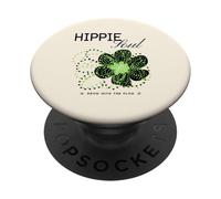 Hippie Soul - Grow with The Flow (gráfico de Flores) PopSockets PopGrip Adhesivo