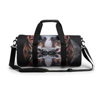 Hippo in The Water - Bolsa de deporte para gimnasio, viajes, ligera, para fin de semana, para hombres y mujeres, Estilo:, 17.7in/9in/9in, MHXYZHW