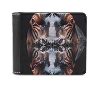 Hippo in The Water - Cartera plegable con múltiples ranuras para tarjetas para hombres y mujeres, Estilo:, Talla única, MHXYZHW
