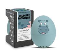 Hippo PiepEi - Temporizador para cocinar huevos con 3 grados de dureza, bonito regalo de hipopótamo, divertido huevo de cocina, temporizador de música Brainstream