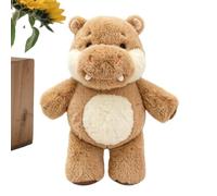 Hippo Plush 17.72 in Cute Funny - Interactive Shaking Toy Decorative Hippo | Decorative Hippo Stuffy for Kids Adults Birthday Holiday | Home Office Bedroom Living Room Hippo Plush 17.72 in Cute Funny