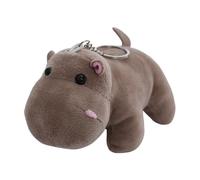 Hippo Plush - Lindo Llavero Relleno De Animales De Hipopótamo | De Mochila Suave Mini Peluche Para Niños, Adolescentes, Niñas | Adorable Accesorio De Bolsas Para Cumpleaños, Navidad, Regalo De