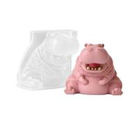 Hippo Silicone Mold | 6.3x5.9x4.8cm Flexible And Reusable Epoxy Casting Mould - 3D Hippo Crafts Silicone Mold, Convenient To Use For Home Gypsum Cement Concrete Arts Crafts Decoration Holiday
