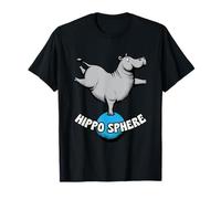 Hippo Sphere Funny Hippopotamus Cute Hippos Animal Camiseta