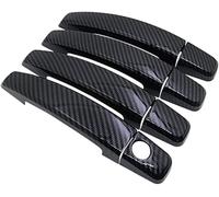hippoca Coche Cubierta Manija Puerta para Opel Corsa E 2014 2015 2016 2017 2018 2019, Tiradores Exteriores de Coche Accesorios de Estilo de Coche