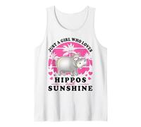Hippopótamo Love Hippos and Sunshine Classic - Regalo para Mujer Camiseta sin Mangas