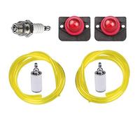 Hippotech 188-519 530038874 Bombilla de imprimación y filtro de línea de combustible Bujía para Poulan Weed Eater para Husqvarna para desbrozadora de gas Craftsman
