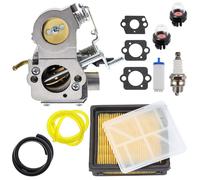 Hippotech 578243401 - Repuesto de carburador para Husqvarna K750 K760 K770 - Piezas de sierra de corte de hormigón para ZAMA C3-EL53 con junta de filtro de aire, kit de línea de combustible
