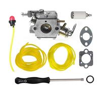 Hippotech Carburador C1M-H58 con juntas y línea de combustible para Ryobi Homelite 308070001 985597001 38cc 46cc Motosierra