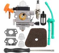 Hippotech Carburador C1Q-S174 con herramienta de ajuste de bujía para cortacésped Stihl FS87 FS90 FS100 FS110 HT100 HT101 HL100 HL90 FC95 FC90