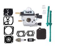 Hippotech Carburador con foco de imprimación filtro de aire línea de filtro de combustible compatible con Stihl BG45 BG46 BG55 BG65 BG85 BR45C SH55 SH85 soplador sustituye a 4229 1200 606