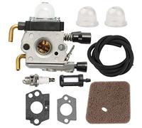 Hippotech Carburador con línea de combustible para STIHL HS75 HS80 HS85 HL75 HL75K FH75 HT70 HT75 KM80 KM85 KM85R SP80 SP85 FC75 FC85 Cortadora de setos