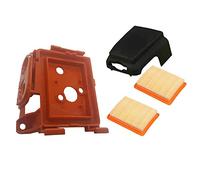 Hippotech Carcasa de filtro y cubierta de filtro de aire con 2 filtros de aire para Stihl Trimmer/Brushcuter FS120 FS200 FS250
