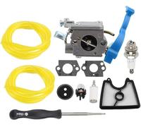 Hippotech Kit de juntas de carburador y filtro de aire para soplador Husqvarna 125B 125BX 125BVX