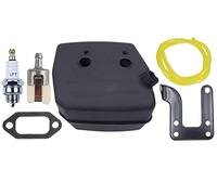 Hippotech Kit de silenciador para JONSERED 625 625II 630 670 670 Champ Motosierra Reemplazar Parte # 503599206
