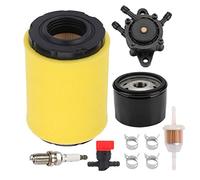 Hippotech MIU14395 Filtro de aire con bomba de combustible para John Deere D100 D105 D110 D130 D140 D160 D170 D125 L105 L107 LA135 Cortadora de césped Tractor para Briggs 796031 591334 594201