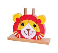 Hippychick Juego de rompecabezas de madera de león, 560 g