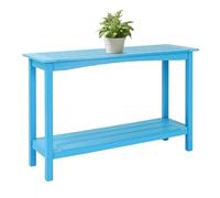 HIPS Outdoor Console Mesa de 48 pulgadas, 2 niveles, mesa lateral para interior y exterior, mesa de buffet multifuncional organizador de almacenamiento para entrada, jardín, terraza