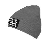 Hipster Gorras Beanie de Punto Lo Siento, no Puedo Nadar. Gorros de Punto Cómodo Beanie Sombrero Tejido para Adulto Corriendo Running