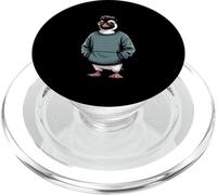 Hipster Penguin - Gafas con Capucha y diseño de pingüino estético PopSockets PopGrip para MagSafe