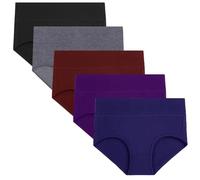 Hipster Period Pants For Teenage Girls Breathable Menstrual Cotton Knickers Comfortable Postpartum Panty Heavy Flow Absorbent Extra Protection Leak Proof Underwear Soft Briefs 5 Pack Multicolor L