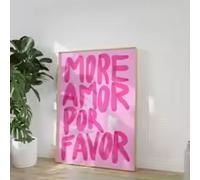 HIPWST Maximalist More Amor Por Be Kind Rulers Love Quote You Looks So Good Wall Art Canvas Painting Poster Home Decor 60x90cm Frameless