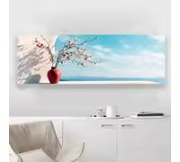 HIPWST Póster de Construcción Azul Blanco de Pared Roja Nórdica e Impresiones, Pintura en Lienzo, Arte de Pared para Sala de Estar Decoración del Hogar 60x120cm InternalFrame
