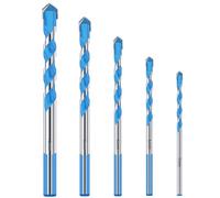 HIPX Juego de brocas multimaterial para cerámica, porcelana, granito, mármol, hormigón, vidrio, ladrillo, cemento, azulejos, plástico, madera, multiconstrucción, mampostería, a prueba de golpes, punta