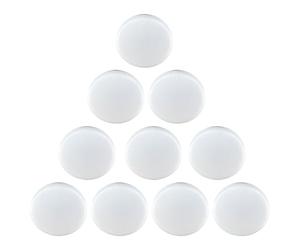 Hipzeepo 10 Luces LED de Techo Empotradas, Base GX53 de 9W nergética, Fácil Instalación para Gabinetes, Techos, Vitrinas A