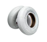 Hipzeepo 2 Neumáticos Exteriores Grises de 8 Pulgadas y 200 X 50 para Rueda Delantera de Silla de Ruedas Eléctrica.