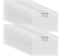 Hipzeepo 50 Pcs Plastic Envelopes File Folders With Snap Button Closure Document Organizer For Letter A4 Size Home Office