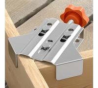 Hipzeepo Abrazadera de Esquina de Acero de 90 Grados, Abrazadera de Ángulo Recto para Carpintería, Abrazadera de Empalme Rápido con Mordaza Oscilante Ajustable para Soldadura de Marcos.