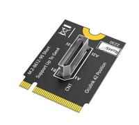 Hipzeepo Adaptador M.2 NVMe Key M A SFF-8611/8612. Adaptador NVMe PCI-e 4.0 X4 A OcuLink SFF-8612 4i para SSD y EGPU.