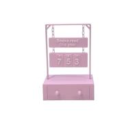 Hipzeepo Almacenamiento Digital para Rotación Manual Actualización Contador Colgante de Libros para Aulas Bibliotecas Desafíos de Lectura Rosa