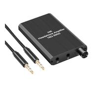 Hipzeepo Amplificador de Auriculares Portátil con Interruptor Gain, Puerto de Entrada/Salida de Audio Estéreo de 3,5 mm y Control de Volumen Integrado.