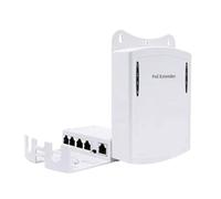 Hipzeepo Ap Inalámbrico de 5 Puertos para Cámara PoE, Resistente Al Agua, Extensor PoE, Repetidor de 4 Puertos, 100/1000 Mbps, Red Exterior IP55, VLAN 44-57 V, Inalámbrico