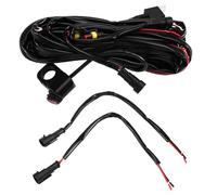 Hipzeepo Cable de Aluminio con Interruptor de Encendido/Apagado de 12 V y 1,6 M con Fusible para Faros Antiniebla/Focos de Motocicleta. Incluye Relé y Kit de Cableado de 1,6 M.