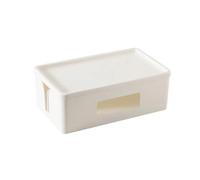 Hipzeepo Caja Almacenamiento Cables para Escritorio, 1 Unidad, para Guardar Enchufes Alimentación, Enrutador Inalámbrico WiFi, Pulsera, Soporte para Enchufes Línea Datos Escritorio.