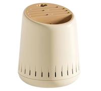 Hipzeepo Caja de Almacenamiento para Palillos Multifuncionales Estilo Crema con Soporte para Escurrir Utensilios de Cocina A