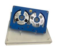 Hipzeepo Casete Retro de Audio de Carrete A Carrete, Cinta Virgen de 50 Minutos, Carrete Metálico de Doble Cara, Estuche para Grabación