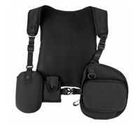 Hipzeepo Chaleco Multifunción para Hombre y Mujer, con Hebilla Ajustable, Estilo Hip Hop Punk, Sin Mangas, para Exteriores.