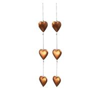 Hipzeepo Colgante de Metal en Forma de Corazón, Decoración Colgante para el Hogar, Adorno Festivo para el Día de la Madre y San Valentín (2 Unidades)